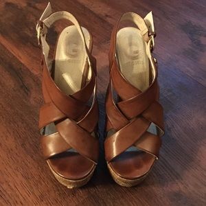 Guess Cognac Espadrilles Size 6.5